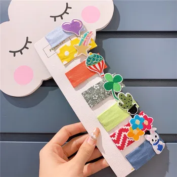 

Girls Rainbow Love Flower Embroidery Hairpin Bb Clip Cute Girl Hairpin Edge Clip Japanese Hair Accessories Birthday Hair Pin