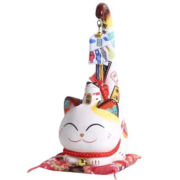 

Japanese lucky cat long tail cat shop opening gifts creative household ceramic feng shui cat accessories