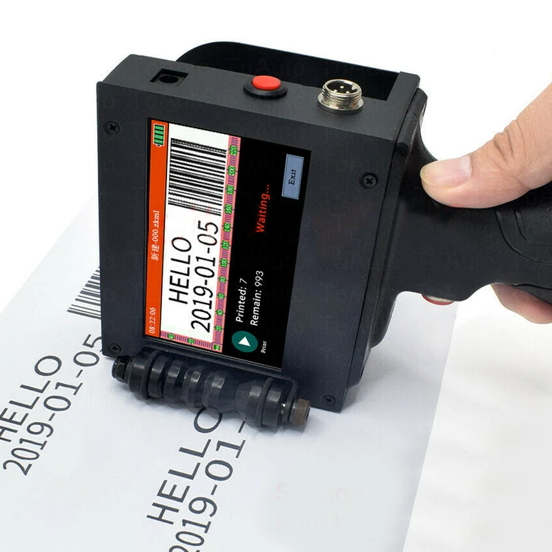 Ручной струйный принтер для даты слово QR код штрих-код логотип машина DIY 2-25,4 мм пистолет Hanf набор инструментов