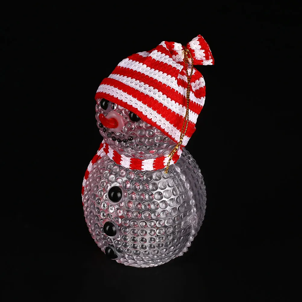 Night Light LED Snowman ABS Flashing Christmas New Year Gift Cute New Arrvials