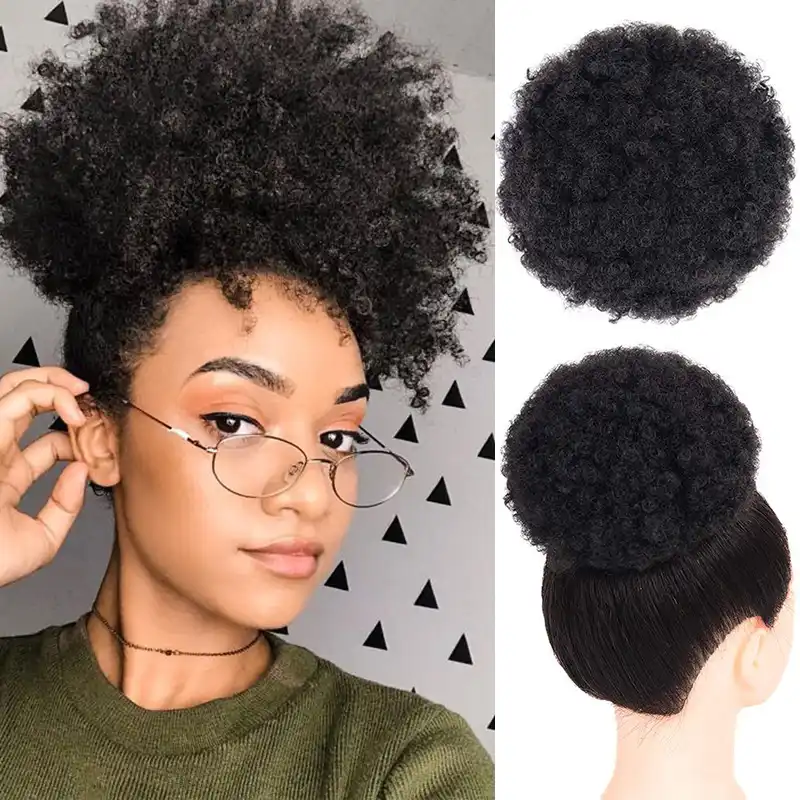 Afro Kudryavye Vyushiesya Konskij Hvost Shinon Dlya Zhenshin Naturalnyj Chernyj Remy Volosy Klip V Konskie Hvosty Shnurok 100 Chelovecheskie Volosy Dlya Narashivaniya 1 Sht Aliexpress