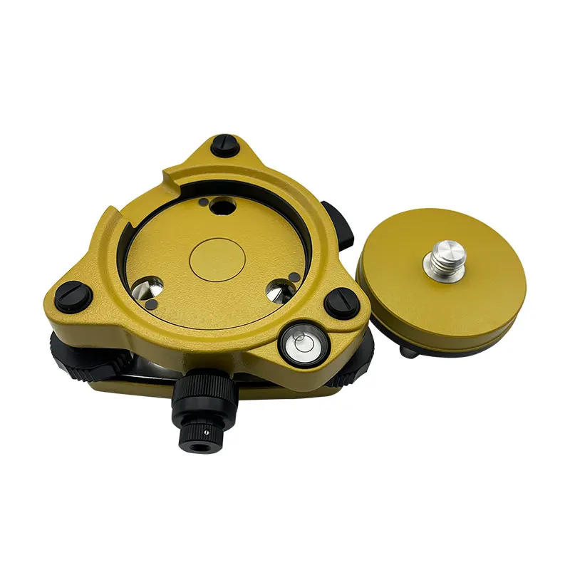 NEW TOPCON TYPE YELLOW TRIBRACH WITH OPTICAL & ADAPTER FOR TOTAL STATIONS 