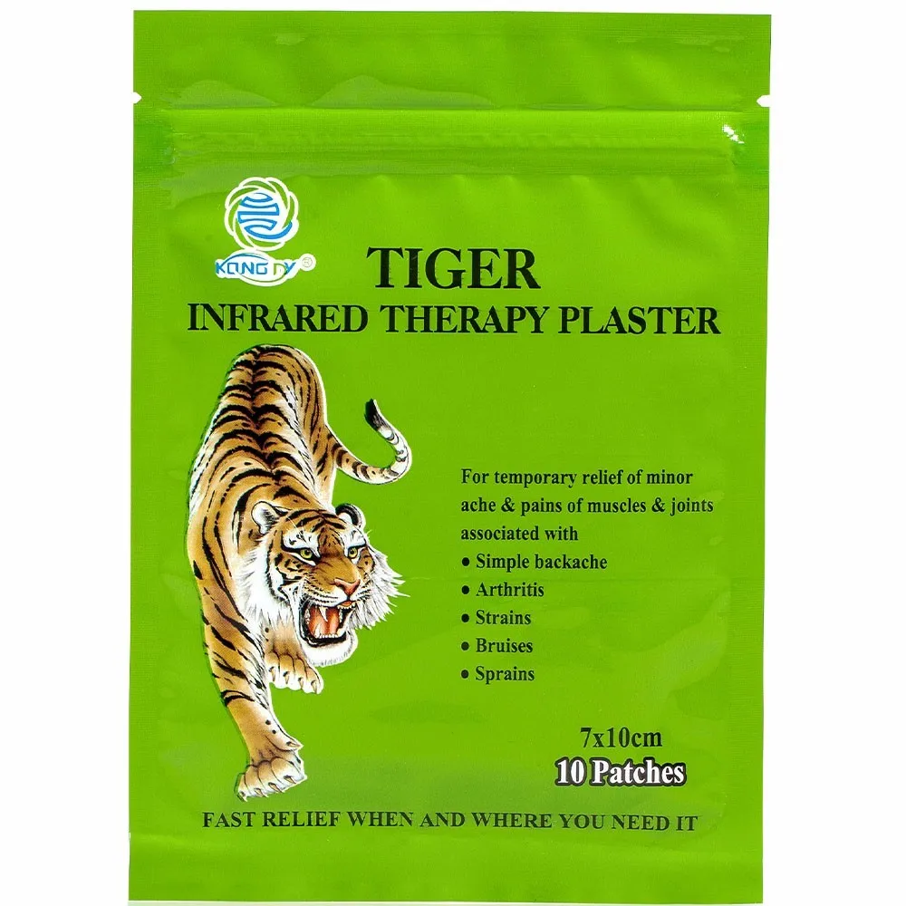 KONGDY пластырь Tiger Balm 7*10 см трансдермальный пластырь для боли в спине 30 штук/3 сумки обезболивающий пластырь на молнии мешок для массажа мышц