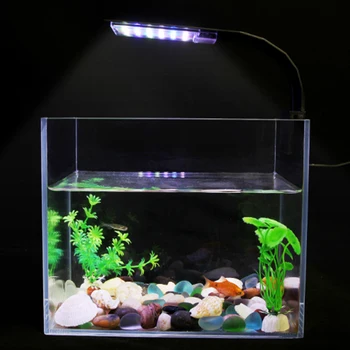 

LED Aquarium Lights 5W 10W White Blue Red Green Fresh Water Plant Grow Light Aquatic Lamps Waterproof Clip on Lamp For Fish Tank