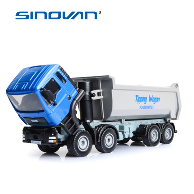 1:50 Diecast Alloy American Dump Truck Tipper Toy Engineering Vehicle Model Gift 