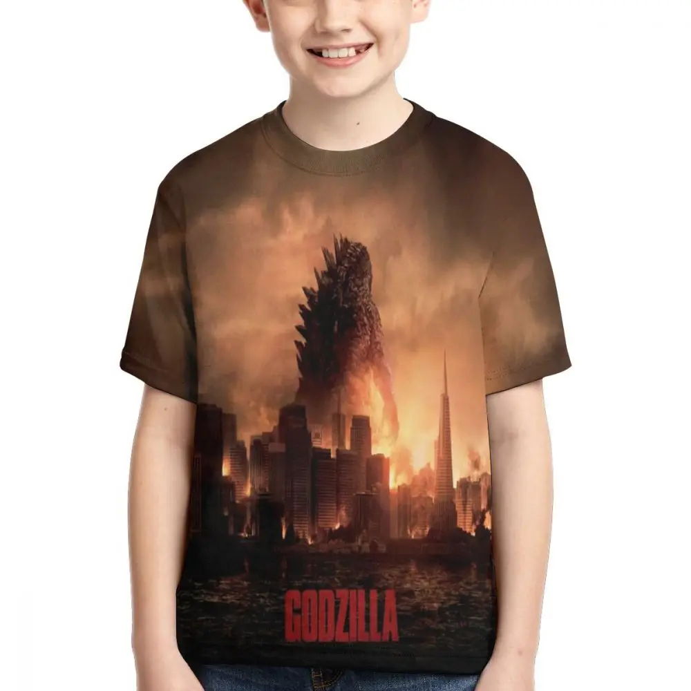 shirt21 Mr. Q/модный костюм Годзиллы футболка для мальчиков и девочек, одежда Женская Повседневная футболка для детей футболки с короткими рукавами и фигурками Годзиллы - Цвет: shirt21