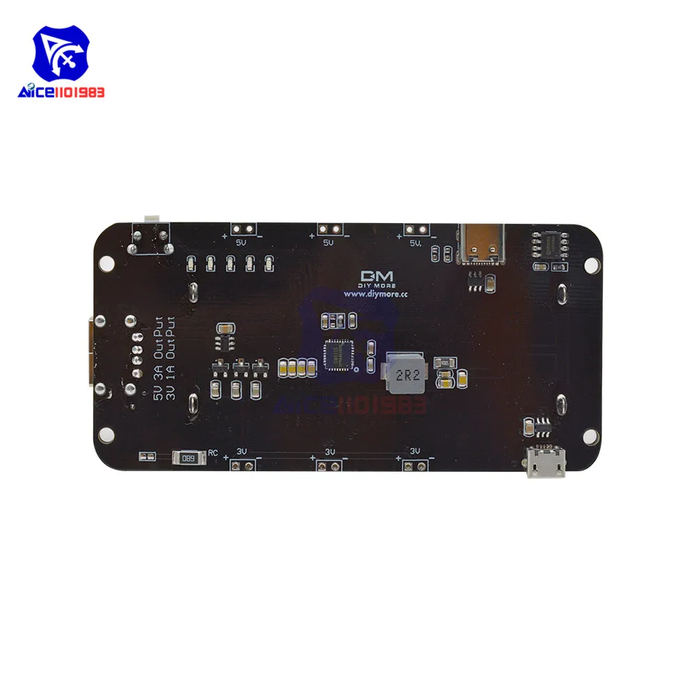 Зарядное устройство diymore ESP8266 ESP32 ESP32S WeMos 2 аккумулятора 18650 V8 5 В А выход Micro USB/Type C