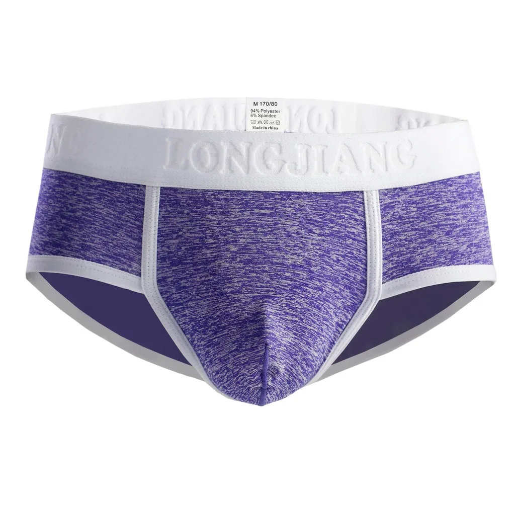 Сексуальное мужское нижнее белье, удобные мягкие трусы боксеры, шорты, сексуальное нижнее белье для мужчин, calzoncillo hombre cueca, боксеры homme - Цвет: Purple