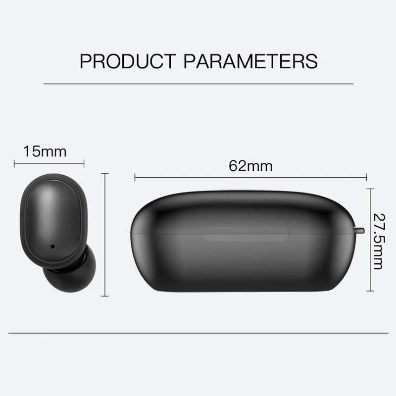 BOHM H6 Wireless Earphone Bluetooth 5 0 HIFI Earbuds Mic HD calls Sport Headset With charging BOX For smartphone