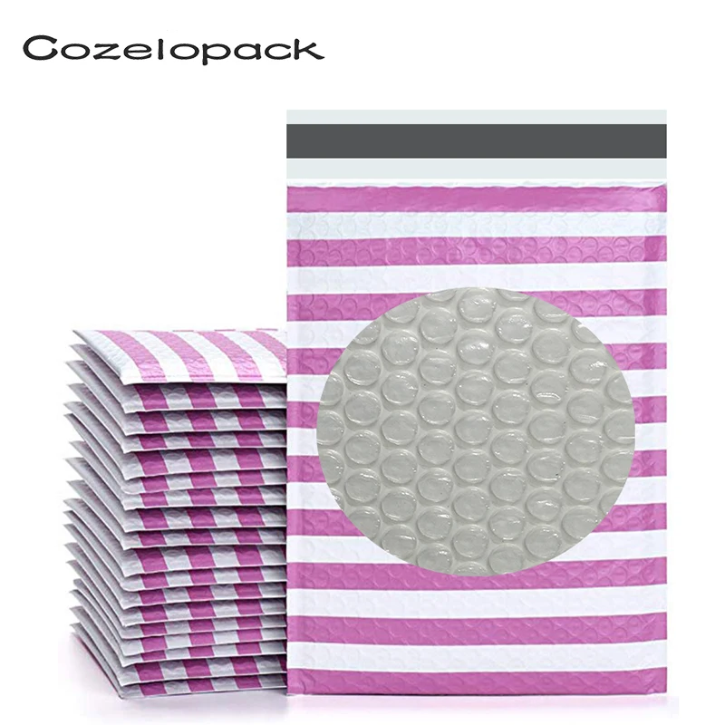 10PCS 8.5x11 23x28cm Printed Poly Bubble Mailer Padded Envelopes Self Seal Mailing Bag Bubble Envelopes Shipping Envelopes