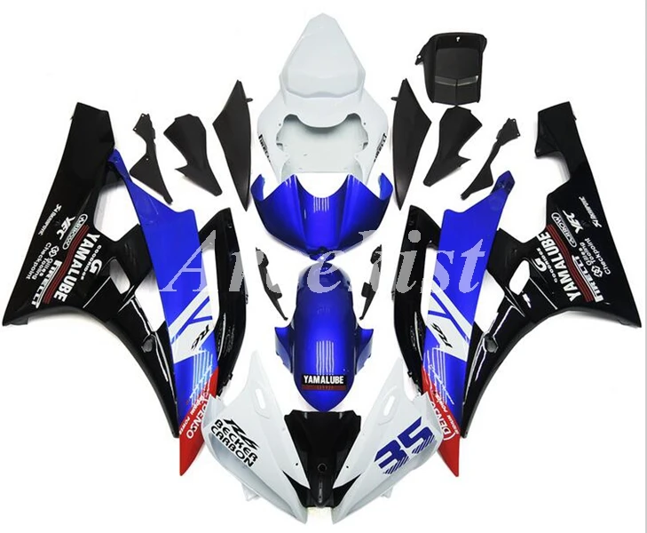 4 подарки(литьевая форма) ABS мотоцикл Полный обтекатели комплект для YAMAHA YZF-R6 2006 2007 06 07 R6 Кузов Набор 35 синий