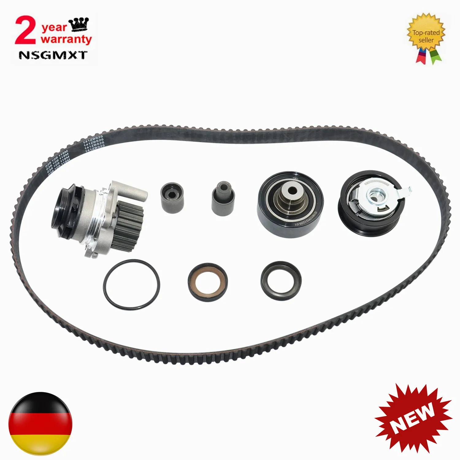 AP01 новый комплект ремней ГРМ с металлическим крыльчатком для VW Volkswagen Beetle Jetta Golf ALH