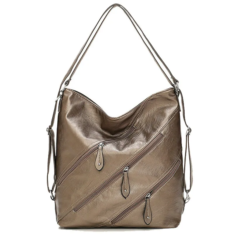 

3-in-1 Luxury Handbags Women Bags Designer Vintage Shoulder Bag for Women 2019 Leather Multifunctional Handbag for Lady Tote Bag