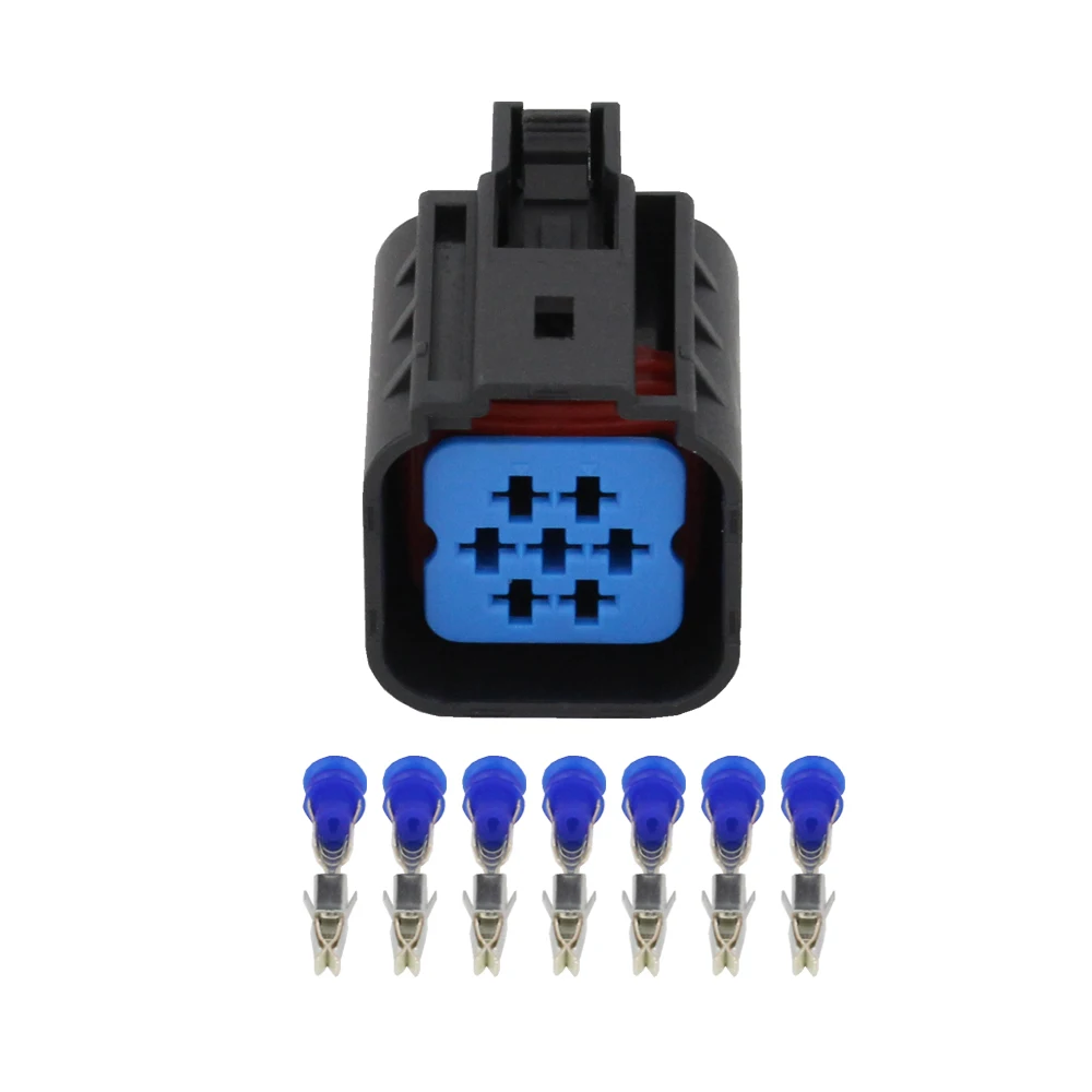 

10 Sets 7 Pin jacket with waterproof connector for motor connector with terminal DJ7075-3.5-21