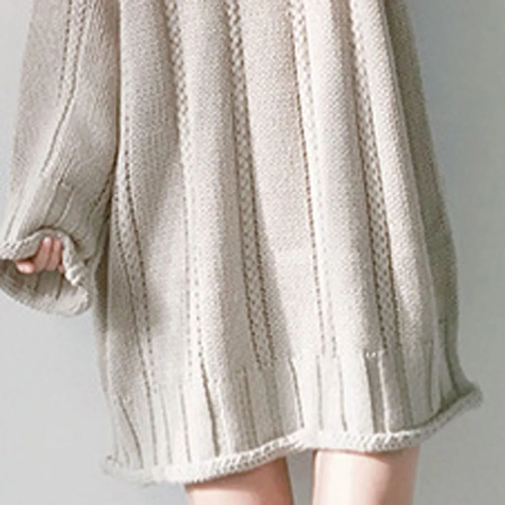 Vestidos ropa mujer, зимнее платье, женское повседневное однотонное вязаное платье с v-образным вырезом и длинным рукавом, свитер, рождественское платье, robe femme
