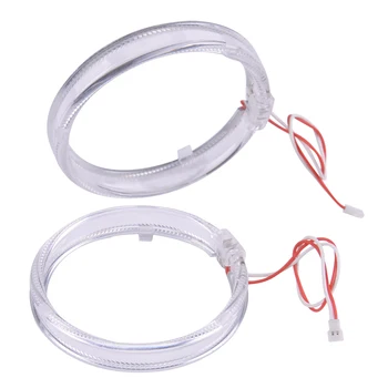 

2pcs 720W 100mm LED Light Guide Angel Eyes Halo Rings Clear White 12V 6W for Car Truck Motorcycle Headlight Retrofit