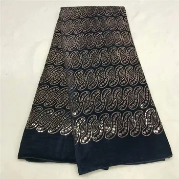 

Black African Sequins velvet Lace Fabric High Quaity 3d Sequins Fabric Embroidery Tulle Lace Fabric For African Lace Party pink
