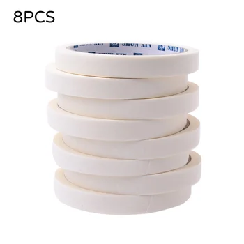 

8pc 1.2cm Nail Art Tape Roll Wrap Adhesive Decoration Tips Design Sticker Manicure Tool Creative Masking Pattern