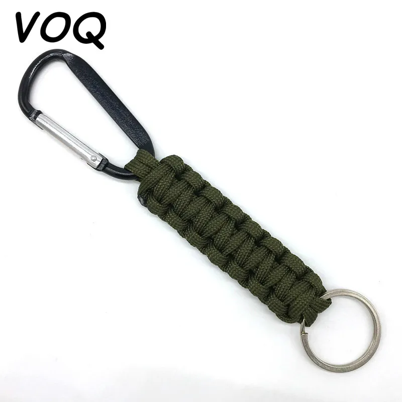 Mnixy Llavero Paracord Supervivencia Con Mosquetón & Trenzado De