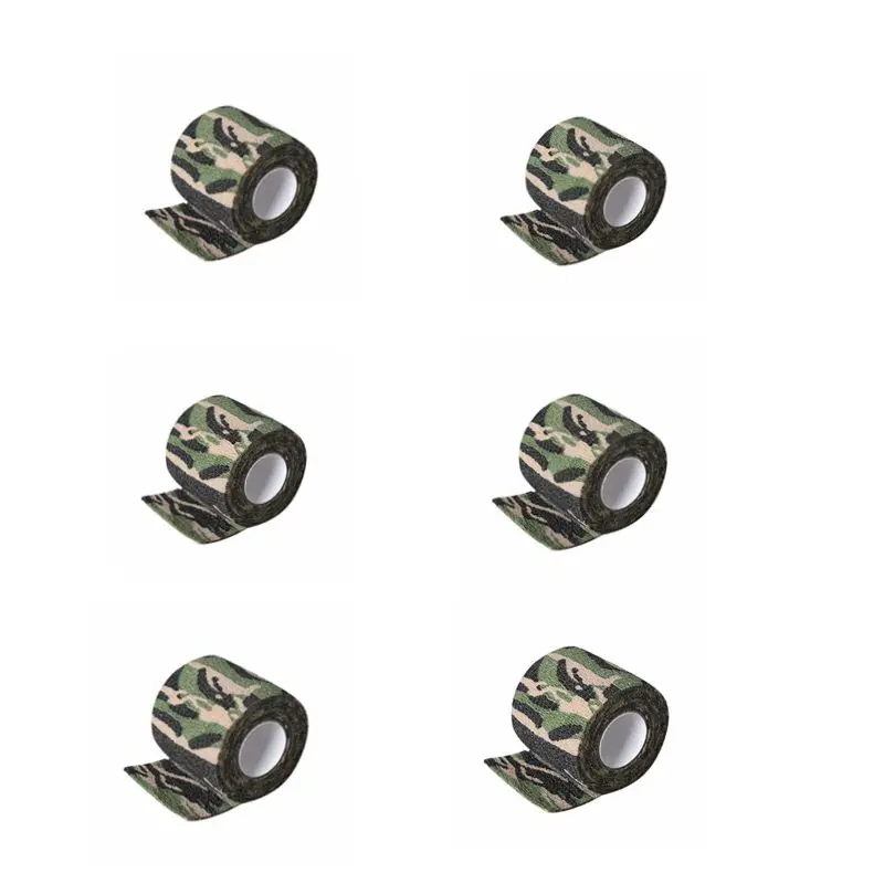 Camouflage 24 шт одноразовое связывающее покрытие рукоятки машинки для татуажа самоклеющиеся повязки ручка трубка для тату машина ручка аксессуары - Цвет: Camouflage