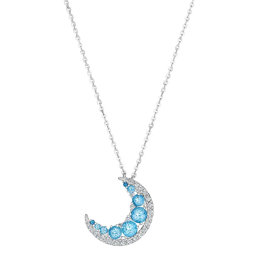 New Lucky Star, Star, Feather, Hot Air Balloon, Moon, Ladybug Crystal Necklace High Quality Fashion Women Jewelry Necklace - Окраска металла: 3