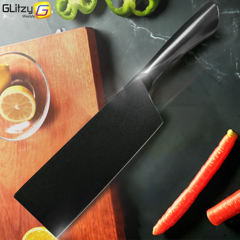 Kitchen Knife 5 7 8 Inch Chef 1- 3Pcs Set 7CR17 440C Stainless Steel Utility Cleaver Non Stick Coating Meat Fish Cooking Tools | Дом и сад