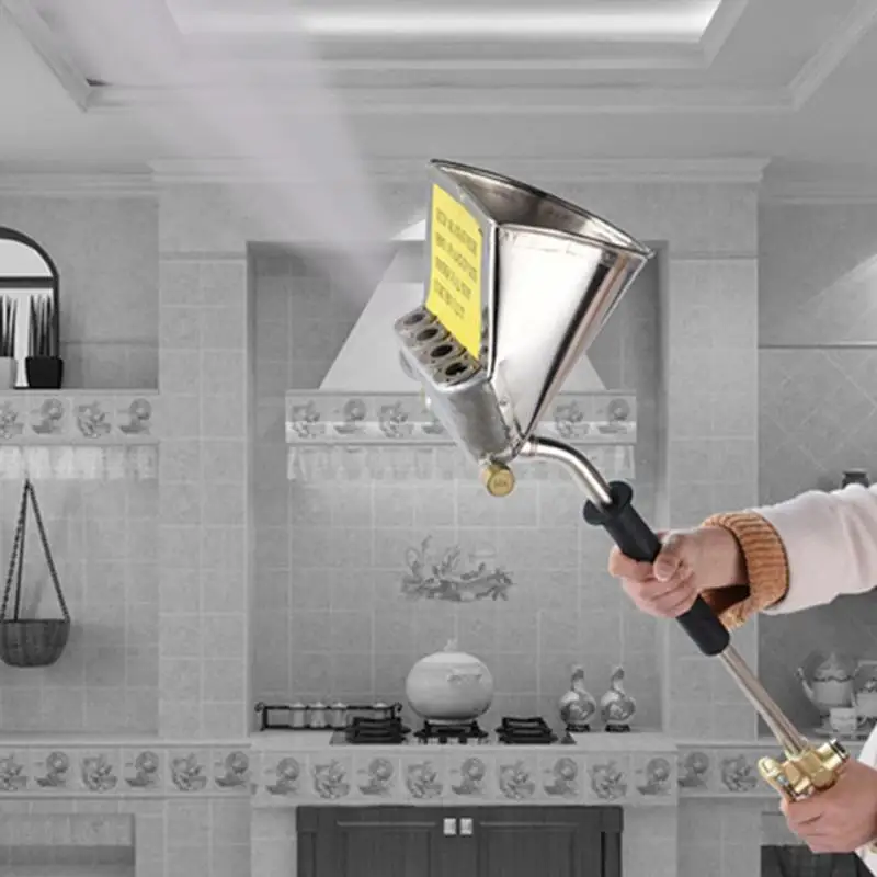 Горячая Распродажа, распылитель для покраски стен, цементный раствор, распылитель из нержавеющей стали, 4 распылителя, бункер, ведро, гипсокартон