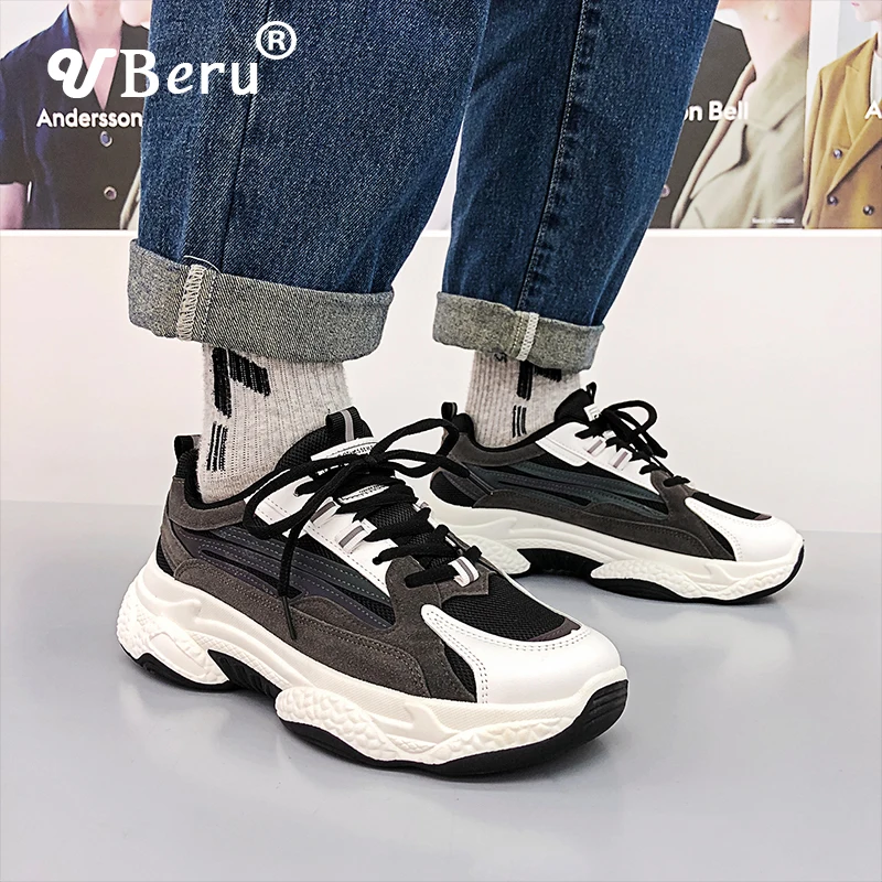 2020 New Fashion Breathable Mesh Men's Sneakers Spring Increase Slow Running Training Shoes Comfortable Casual | Спорт и