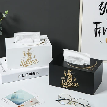 

Napkin Holder Tissue Box Rectangle Paper Towel Holder Desktop Napkin Storage Container Kitchen Tissue Tray For Home Office