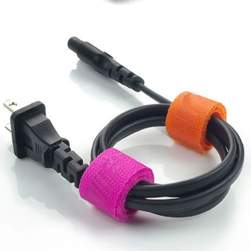 

50PCS Colorful Cable Cable Tie Power Management Wire Marker Straps Cord Cable Tie Winder Ties Wire Holder for Computer USB cable
