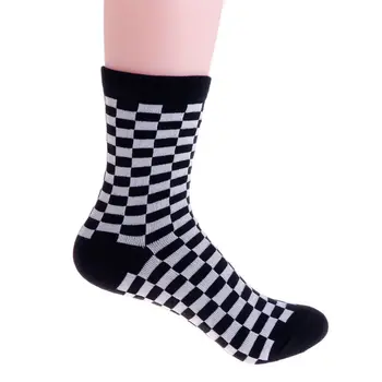 

Fashion Trends Unisex Socks Checkerboard Geometric Checkered Men Women Cotton Socks F3MD