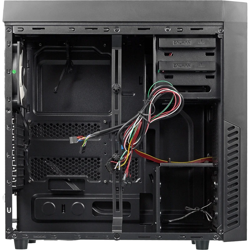 Корпус Zalman R1 черный без БП ATX 1x80mm 1x92mm 3x120mm 2xUSB2.0 1xUSB3.0 audio door bott PSU