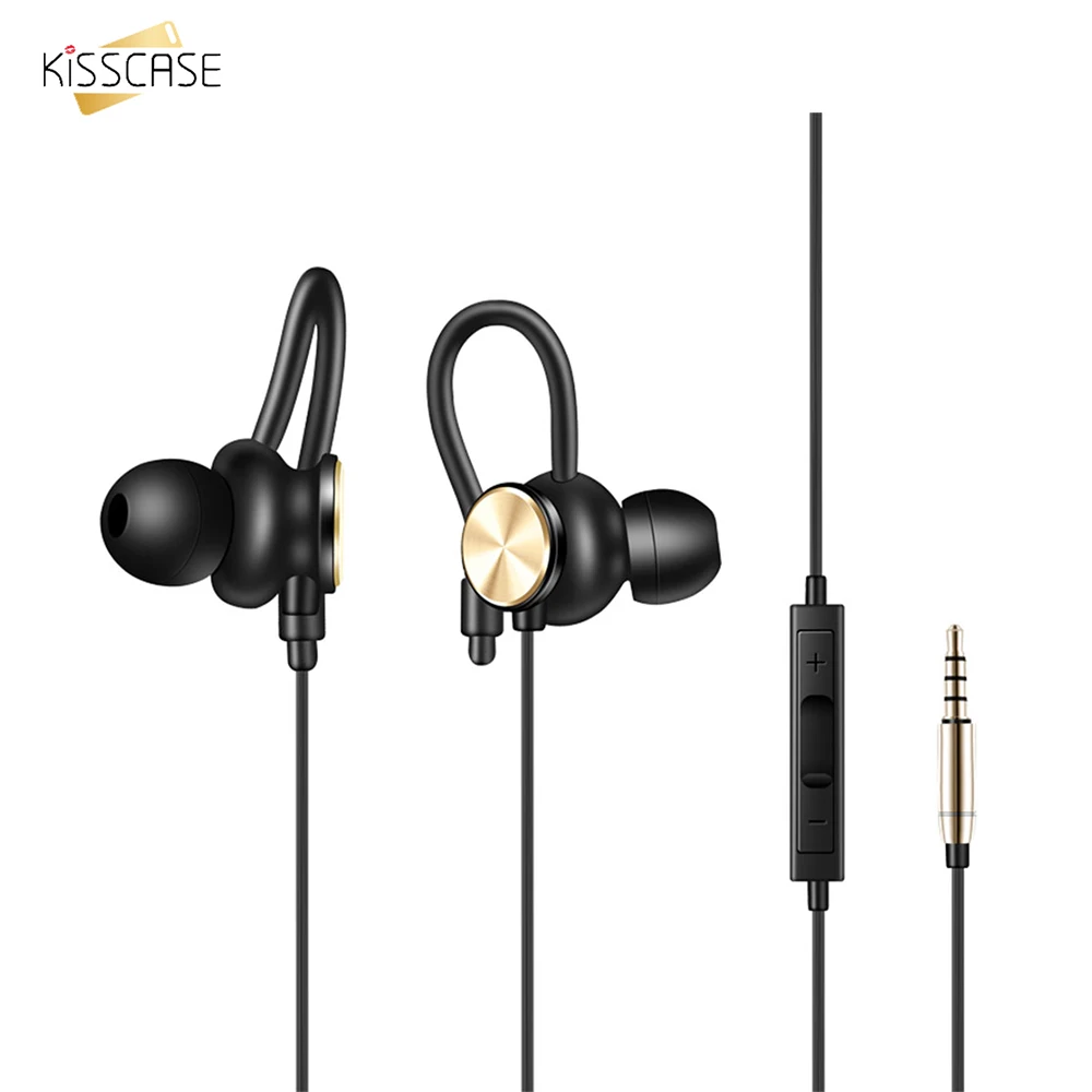 

KISSCASE 3.5mm Universal Earphones Stereo Earbuds In-ear Call Earplug Wire Control with Mic For Android Phone Xiaomi