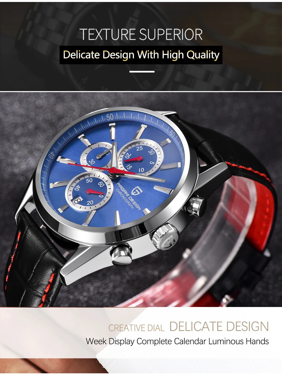 PAGANI Дизайн мужские s часы лучший бренд класса люкс из нержавеющей стали спортивные часы мужские кварцевые наручные часы Мужские часы relogio masculino