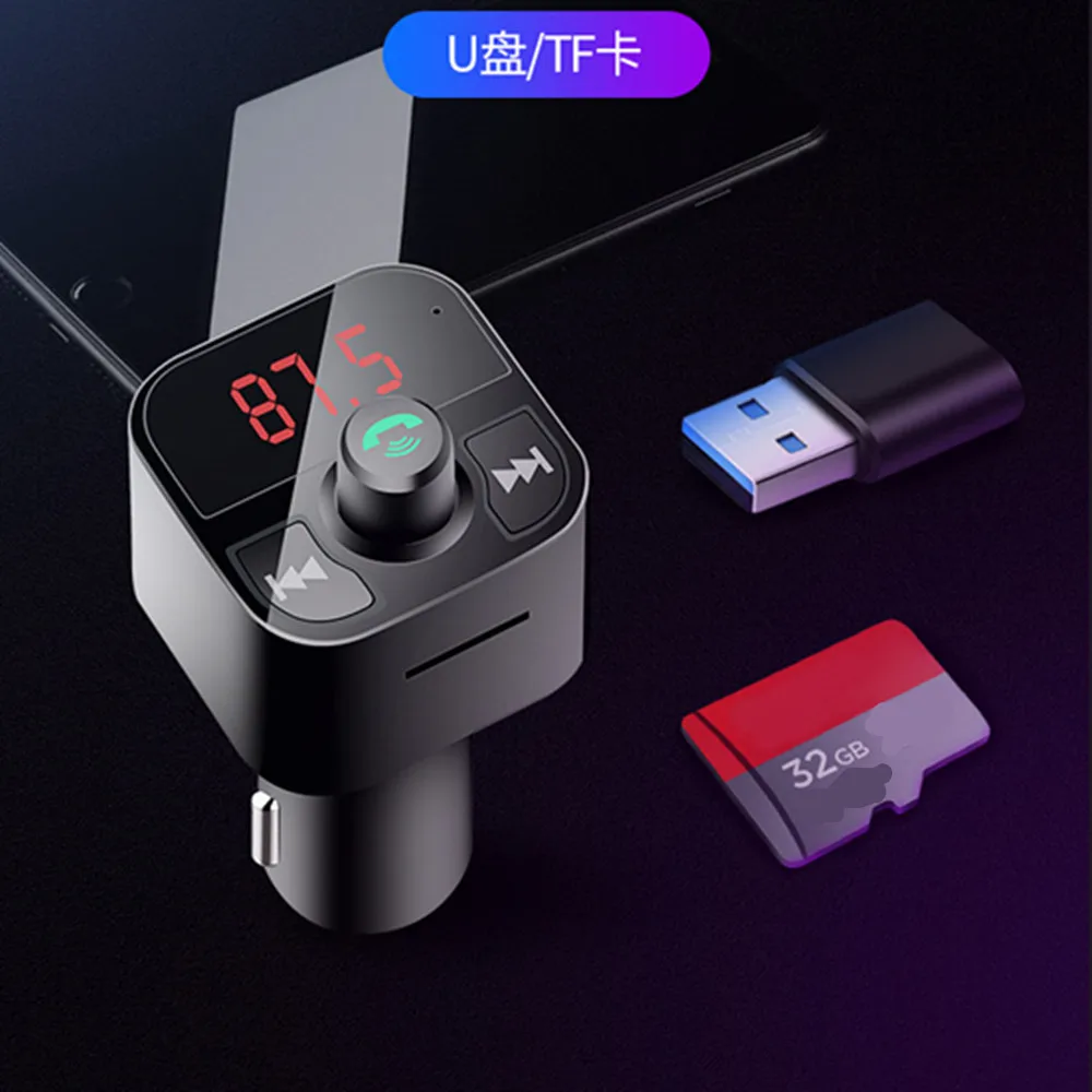 B5 DC 12V~ 24V Handsfree fm-передатчик Dual Usb 3.1A автомобильное зарядное устройство Автомобильный MP3-плеер Стерео АВТО музыкальный приемник адаптер Универсальный