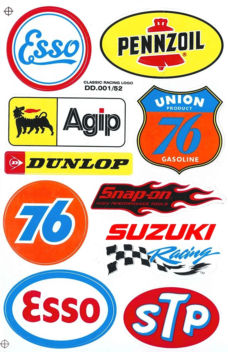 

For Sponsor Motocross Racing Tuning Motorbike Decal Sticker Sheet