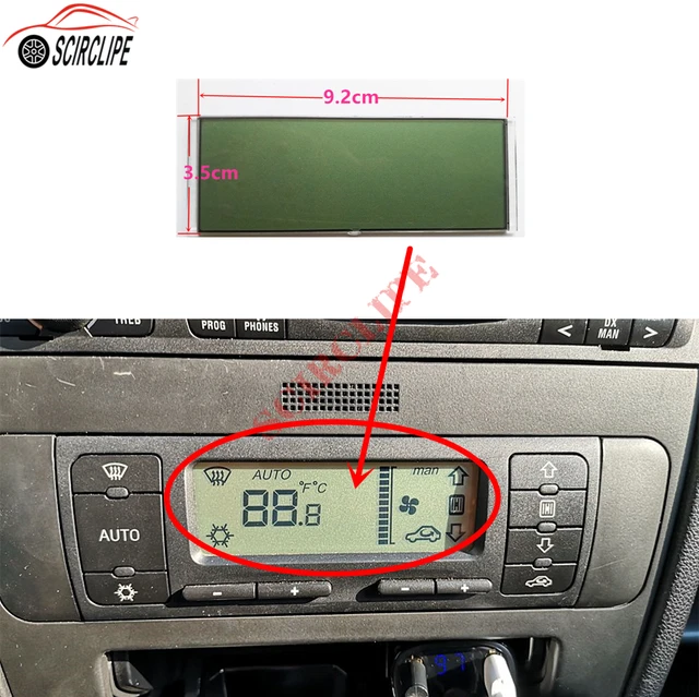 LCD Display For Seat Leon//Cordoba, Air Conditioning Control Unit