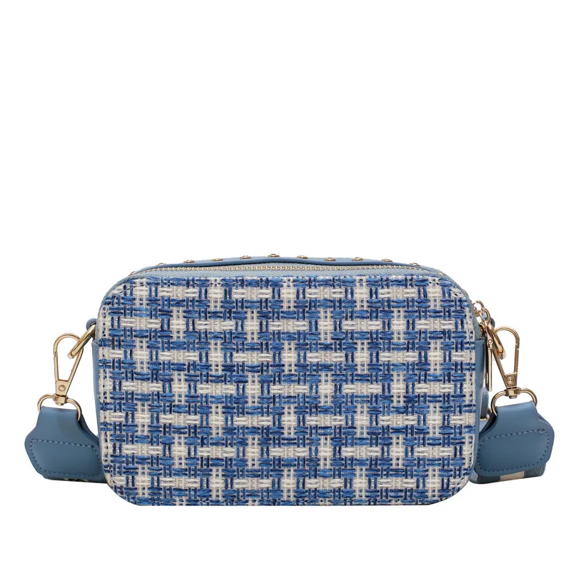 Сумки женские известных брендов 2019 Новая мода хлопок плед Диагональ крест сумка