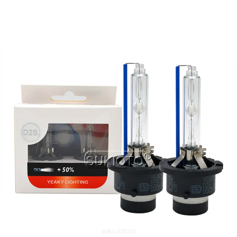 SUKIOTO Original Premium AC 35W Yeaky HID Xenon Bulb D1S D2S D3S D4S 4500K 5500K 6500K D2R D4R Auto Car Headlight Xenon Bulbs