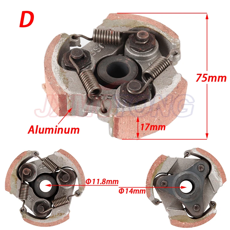 Enhanced Minimoto Centrifugal Clutch for 2-Stroke Engines - Alloy Racing Performance Part