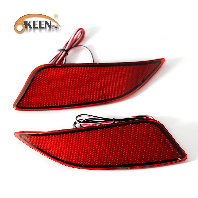 

2Pcs For Toyota Camry 2015 2016 LED Rear Bumper Reflector Light Rear Fog Lamp Brake Light Warning Light Reflector Running Light