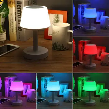 

Night Light Bluetooth Speakers, Touch Control Table Lamp , Dimmable Warm White Light & 5 Colors Led Themes Bedside Lamp