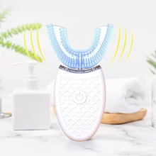 360 градусов умная звуковая электрическая зубная щетка U тип электрическая бормашина зубная щетка usb зарядка отбеливание зубов