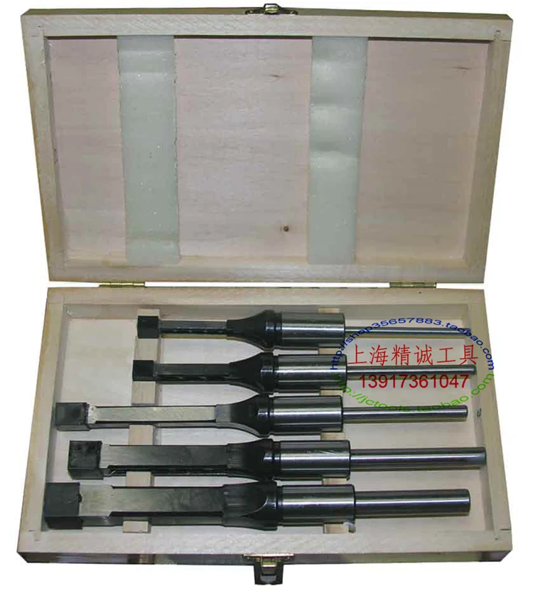 5 Sets, Carpentry Square Hole Drill, Decoration Square Tenon Machine, Lengthened Hollow Electric Drill, Counterbore