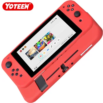 

For Nintendo Switch Full Cover Silicone Case Joy-con Rubber Cover Full Protection Unti-Slip Drop Protective