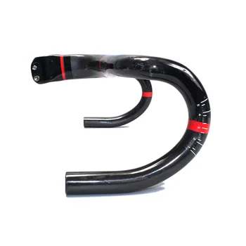 

EC90 Road Bike Bicycle Integrated Handlebar Carbon Fiber Handle Drop Bar For The Brake System Universal Bicycle Handlebar