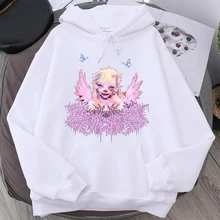 

Tracksuit Women's Thickening Warm Hoodie Oversized Street Casual Top New Harajuku Sweatshirt Devil Girl Print Punk Gothic