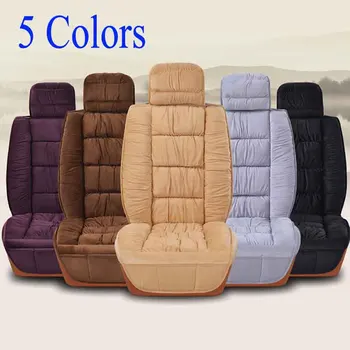 

Warm Car Seat Cover Universal Winter Plush Cushion Faux Fur Material For Car Seat Protector Mat Car Interior Accessories