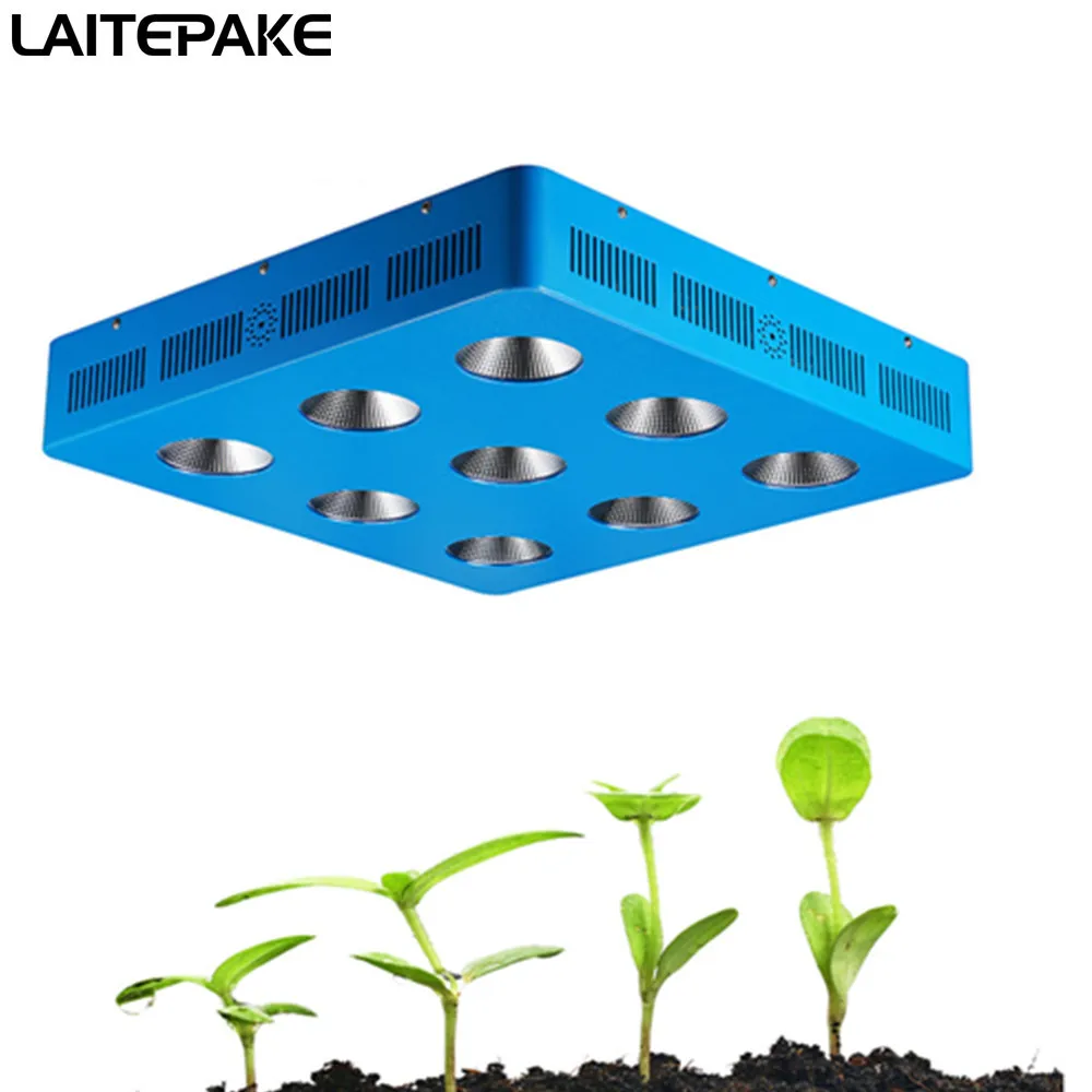 Dominator 2700 Вт COB LED Grow Light Kit Полный спектр с большими линзами брюки растут быстрее
