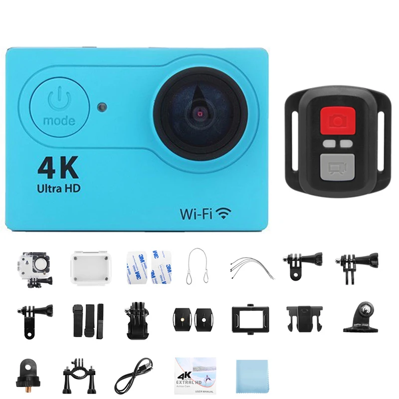 Original 4K/60fps Mini Action Camera WiFi 2.0-Inch 170D Underwater Waterproof Helmet Video Recording Cameras Video Sports Camera old action camera Action Cameras